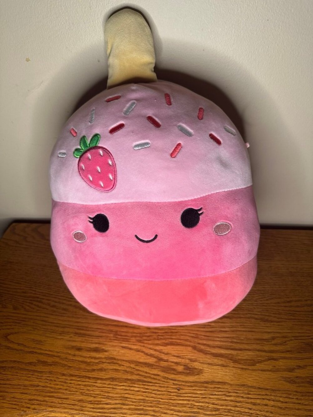 Squishmallow 11” Pama Strawberry Cake Pop first to market Sweet Plush